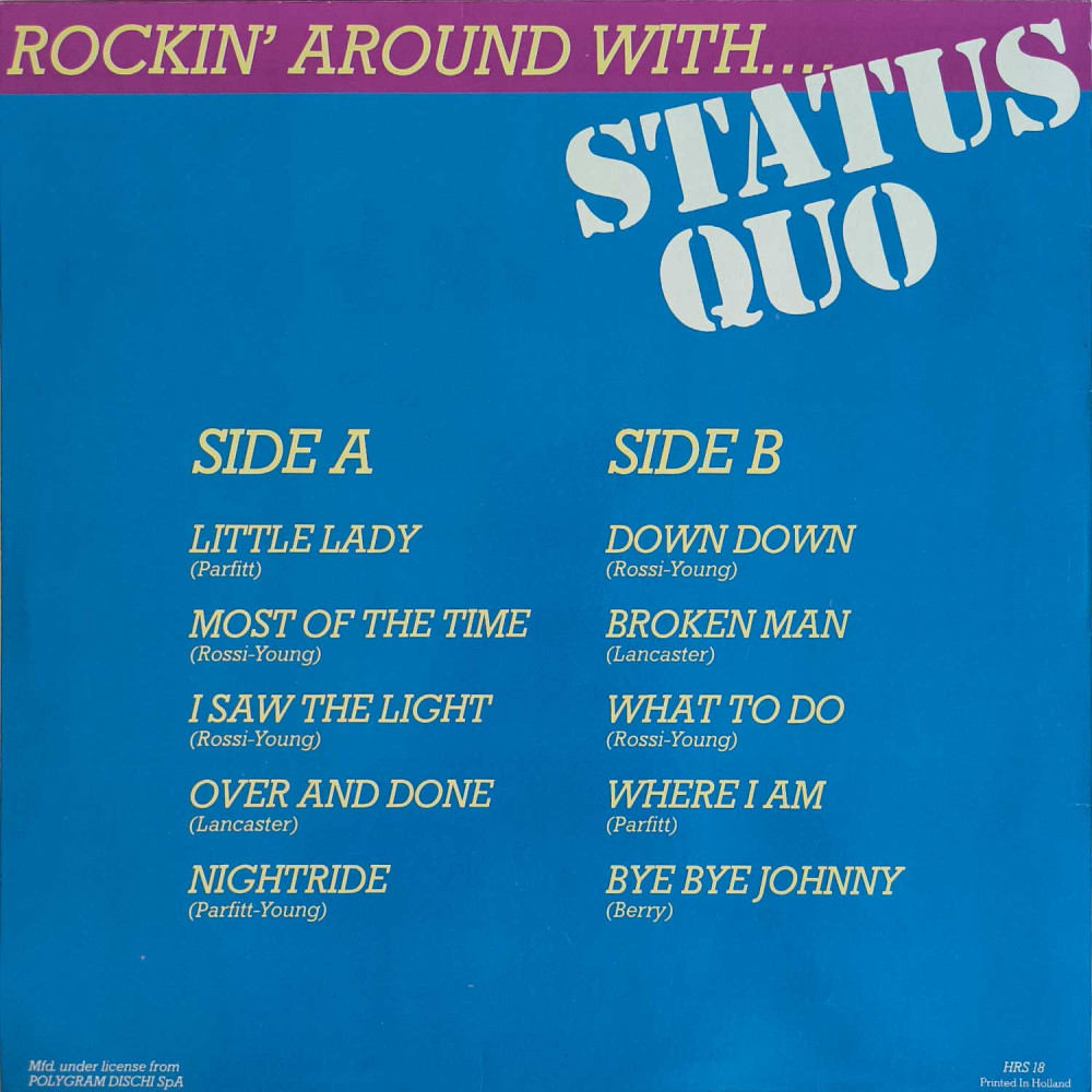 Status Quo ‎– Rockin' Around With Status Quo (LP)