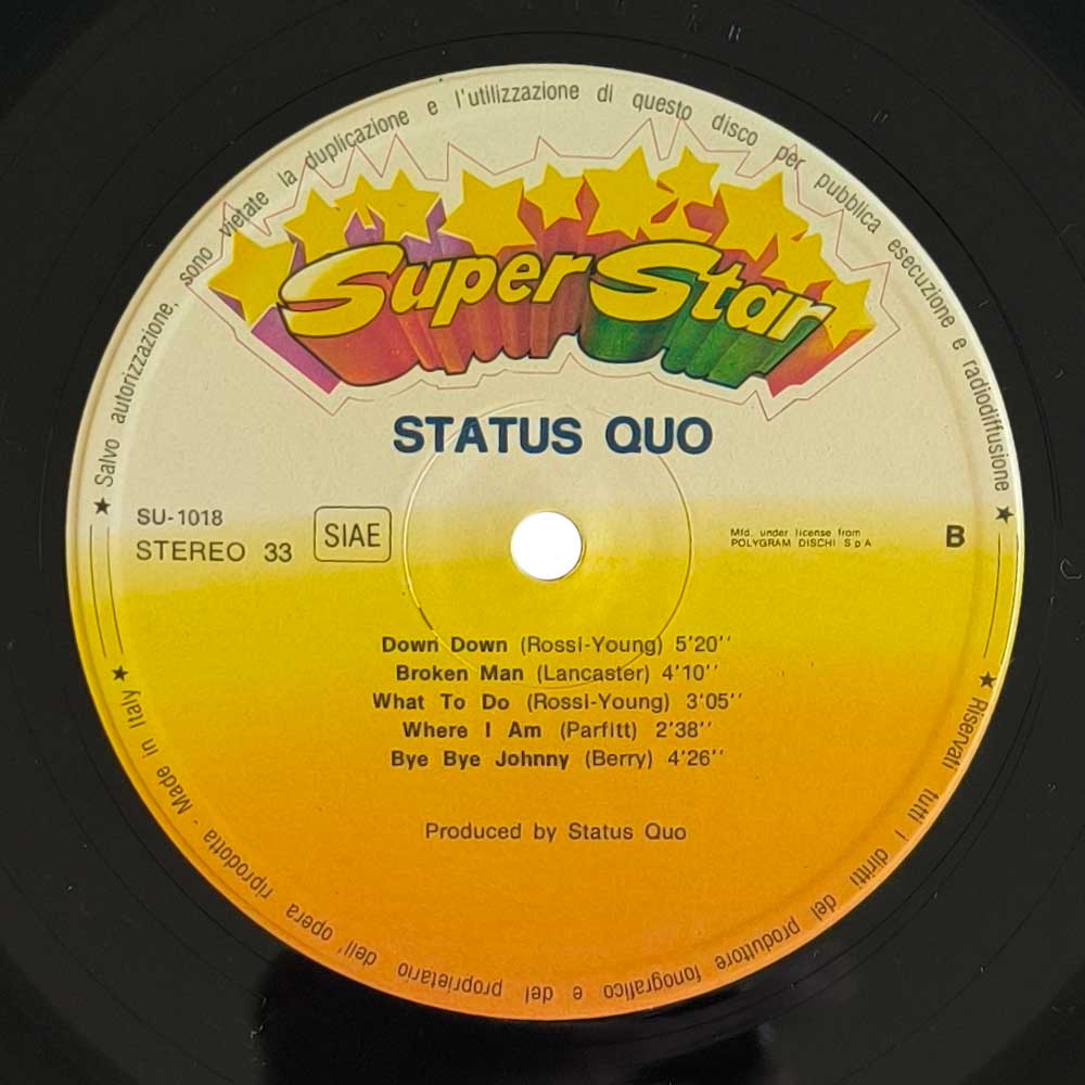 Status Quo ‎– Rockin' Around With Status Quo (LP)