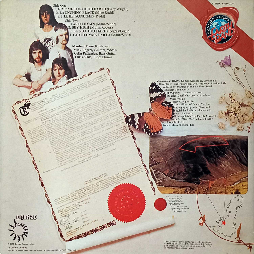 Manfred Mann's Earth Band – The Good Earth (LP)
