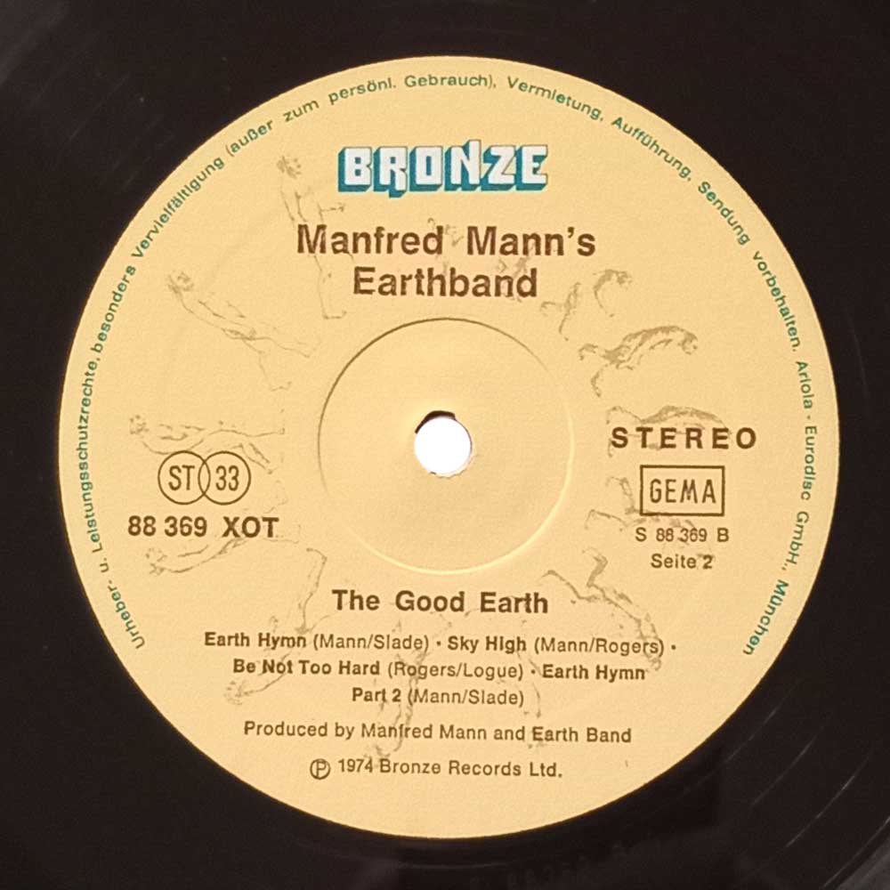 Manfred Mann's Earth Band – The Good Earth (LP)