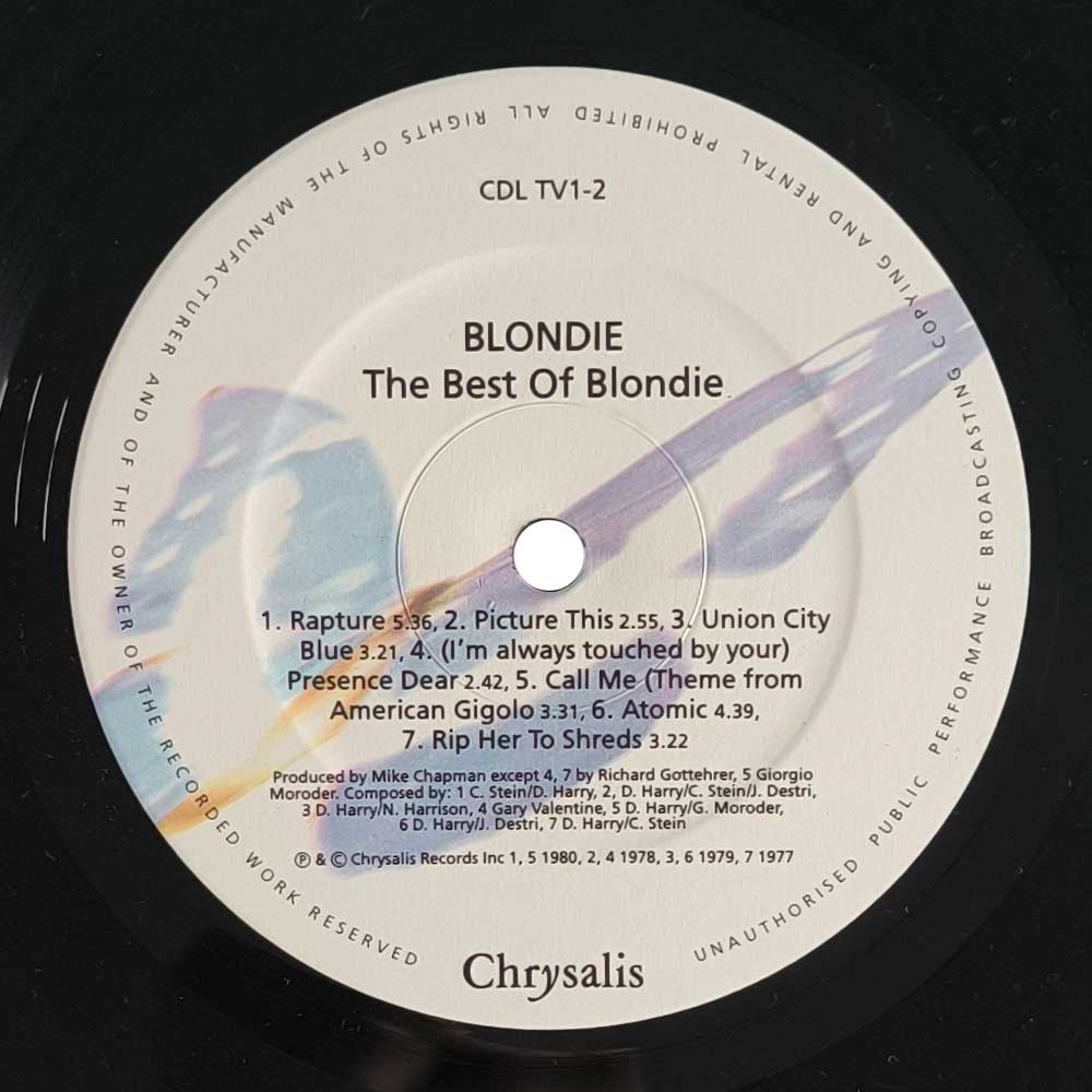 Blondie ‎– The Best Of Blondie (LP)