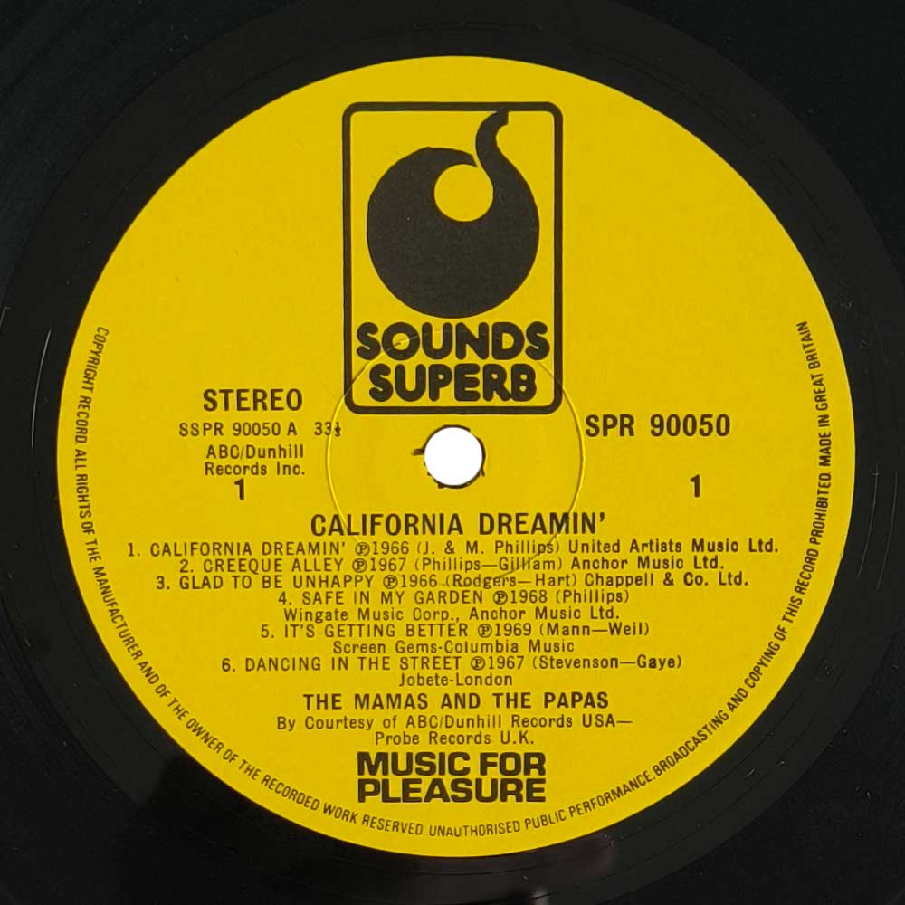 The Mamas & The Papas - Best Of The Mamas & The Papas - California Dreamin' (LP)
