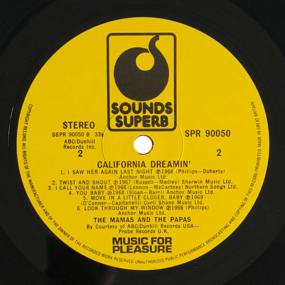 The Mamas & The Papas - Best Of The Mamas & The Papas - California Dreamin' (LP)