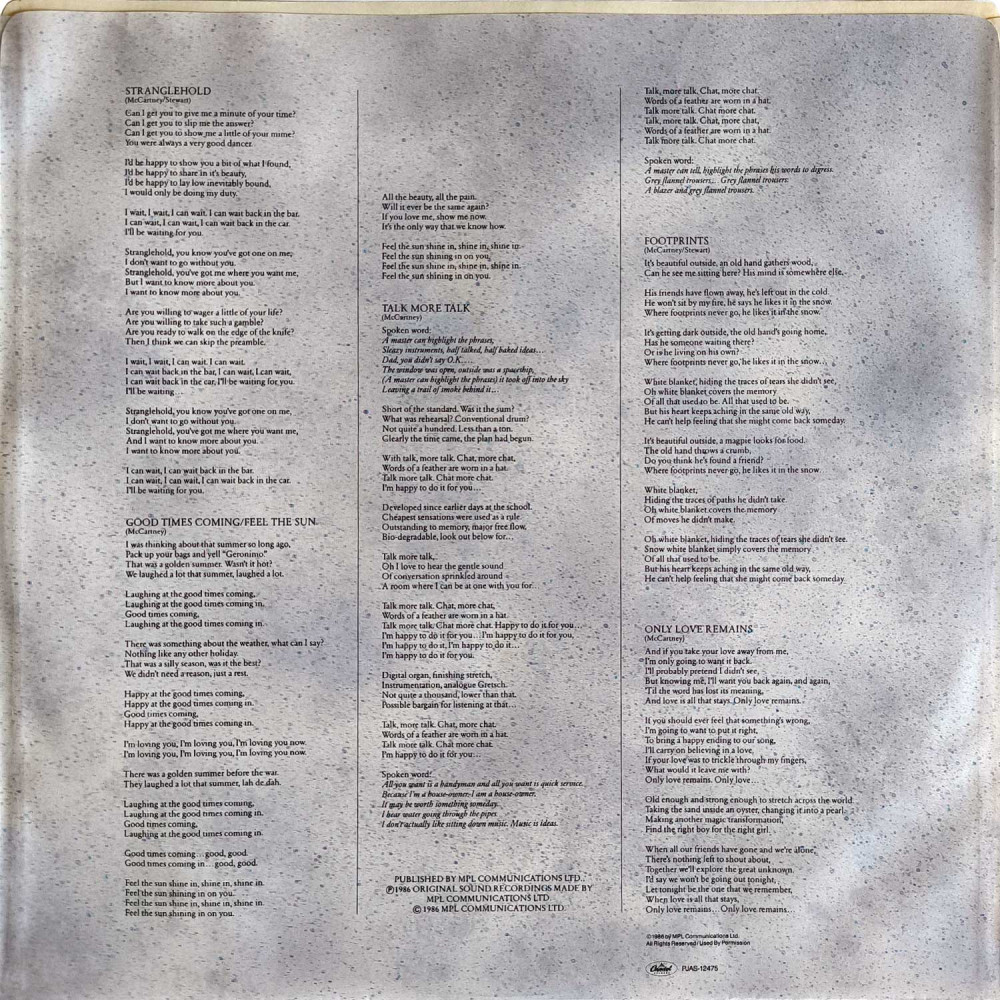 Paul McCartney - Press To Play (LP)