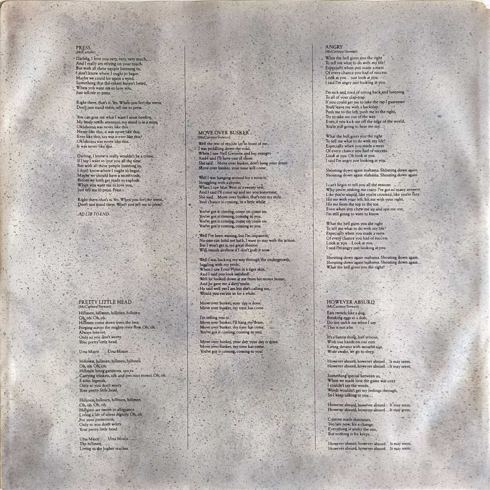 Paul McCartney - Press To Play (LP)