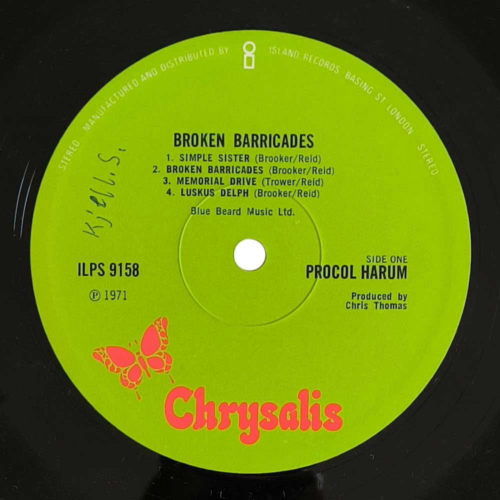 Procol Harum - Broken Barricades (LP)
