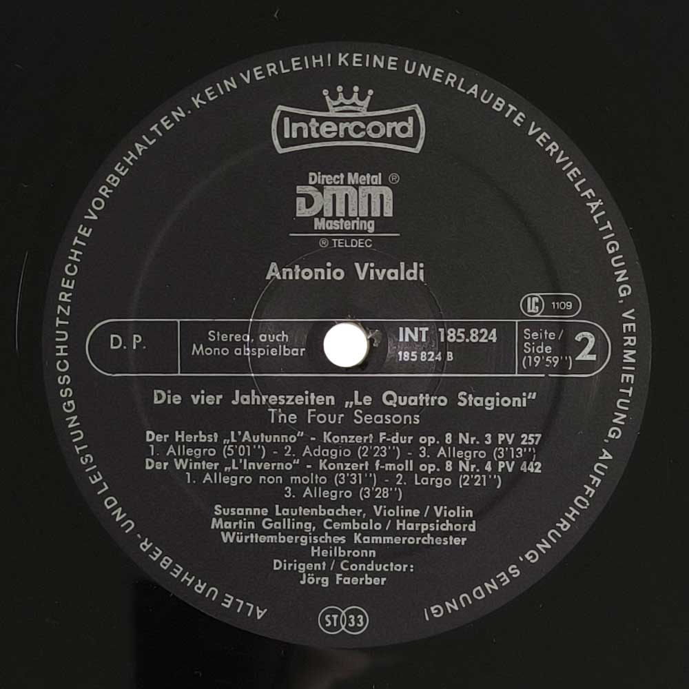 Antonio Vivaldi – Die Vier Jahreszeiten / Flötenkonzerte / Concerti Für Streichorchester L'estro Armonico (5 LP)