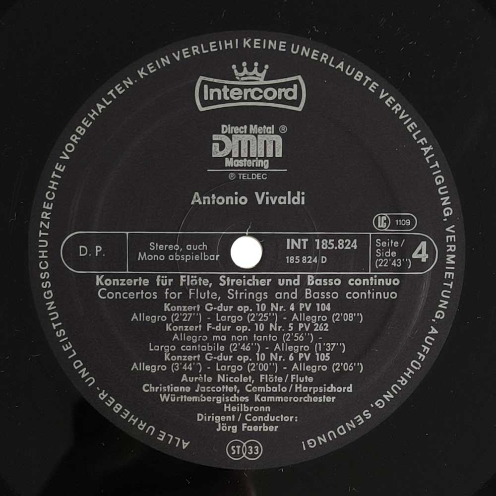 Antonio Vivaldi – Die Vier Jahreszeiten / Flötenkonzerte / Concerti Für Streichorchester L'estro Armonico (5 LP)