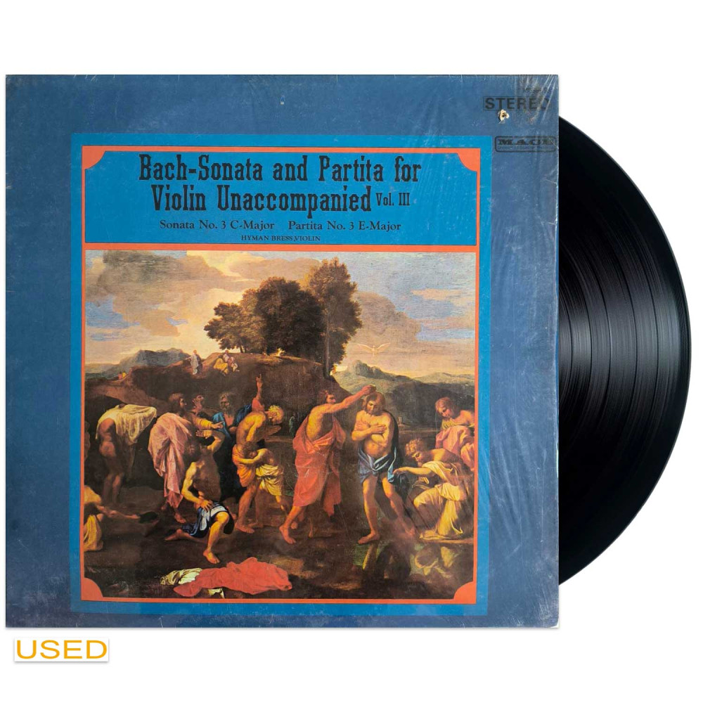 Bach / Hyman Bress - Sonata And Partita For Violin Unaccompanied Vol.III (LP)