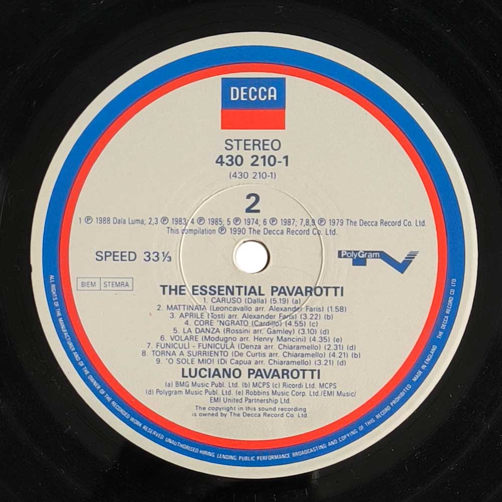 Pavarotti - The Essential Pavarotti (LP)