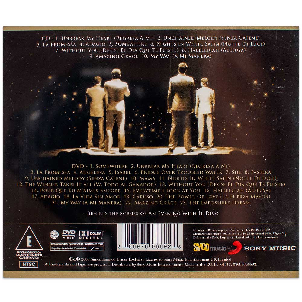 Il Divo - Live In Barcelona (CD+DVD)