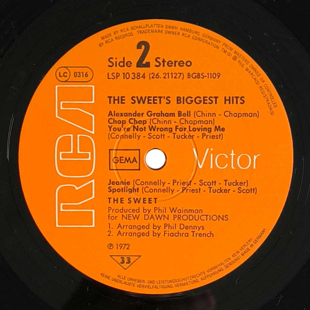The Sweet - The Sweet's Biggest Hits (LP)