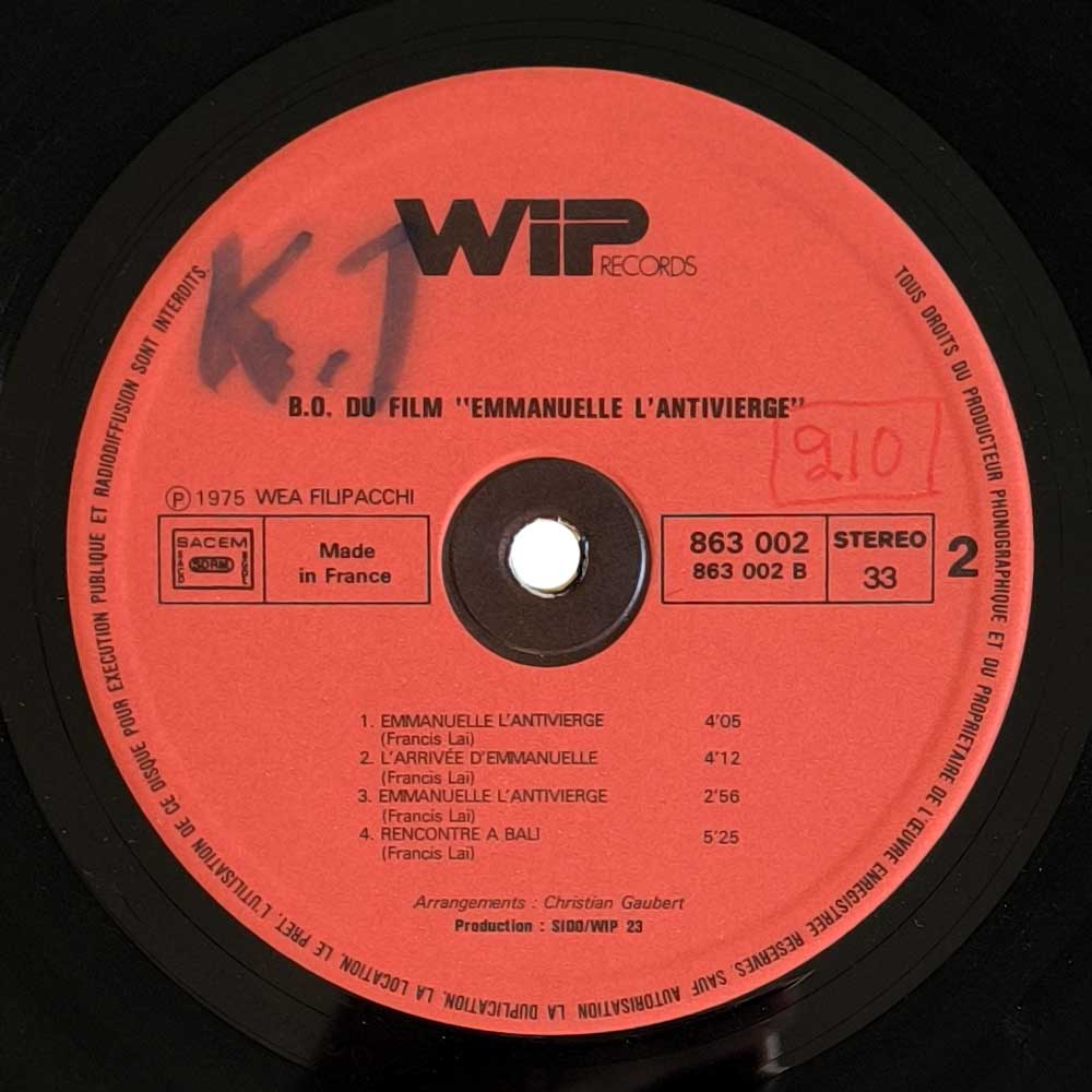 Francis Lai - Emmanuelle 2 (LP)
