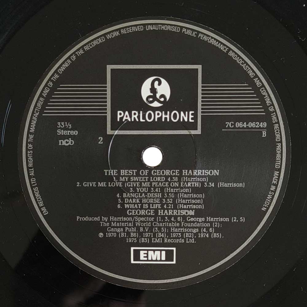 George Harrison – The Best Of George Harrison (LP)