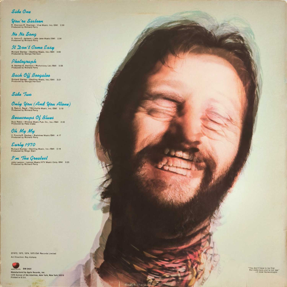 Ringo Starr ‎– Blast From Your Past (L P)