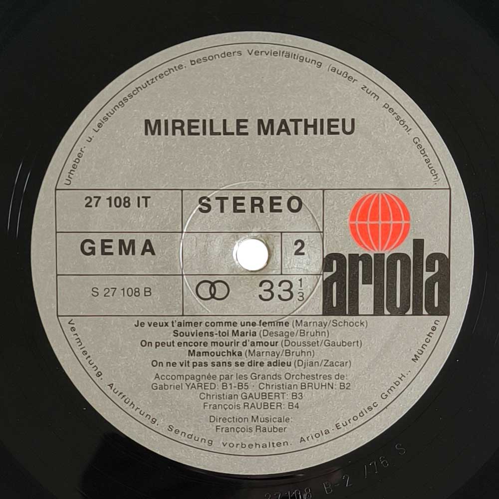 Mireille Mathieu – Mireille Mathieu (LP)