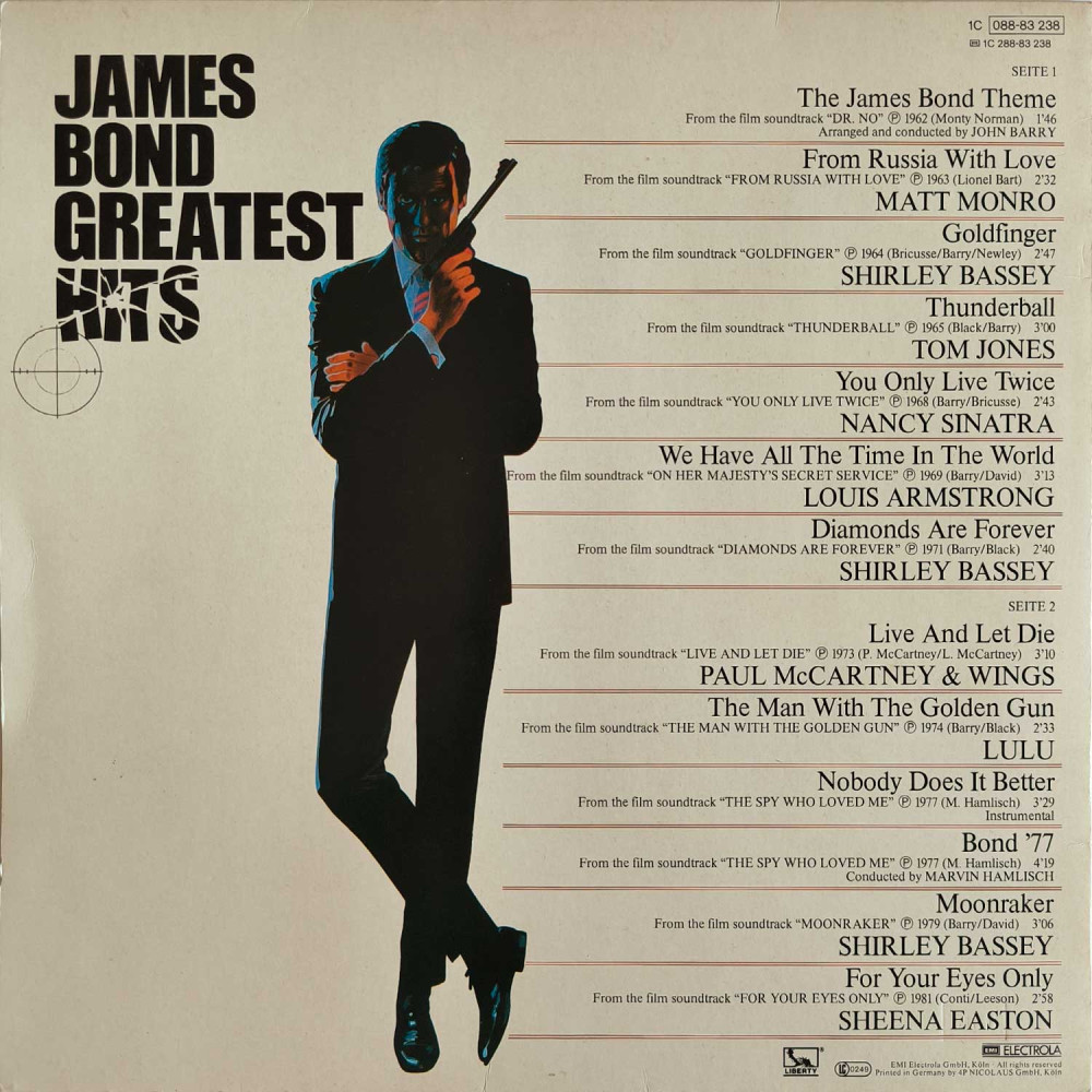 Various - James Bond Greatest Hits (LP)