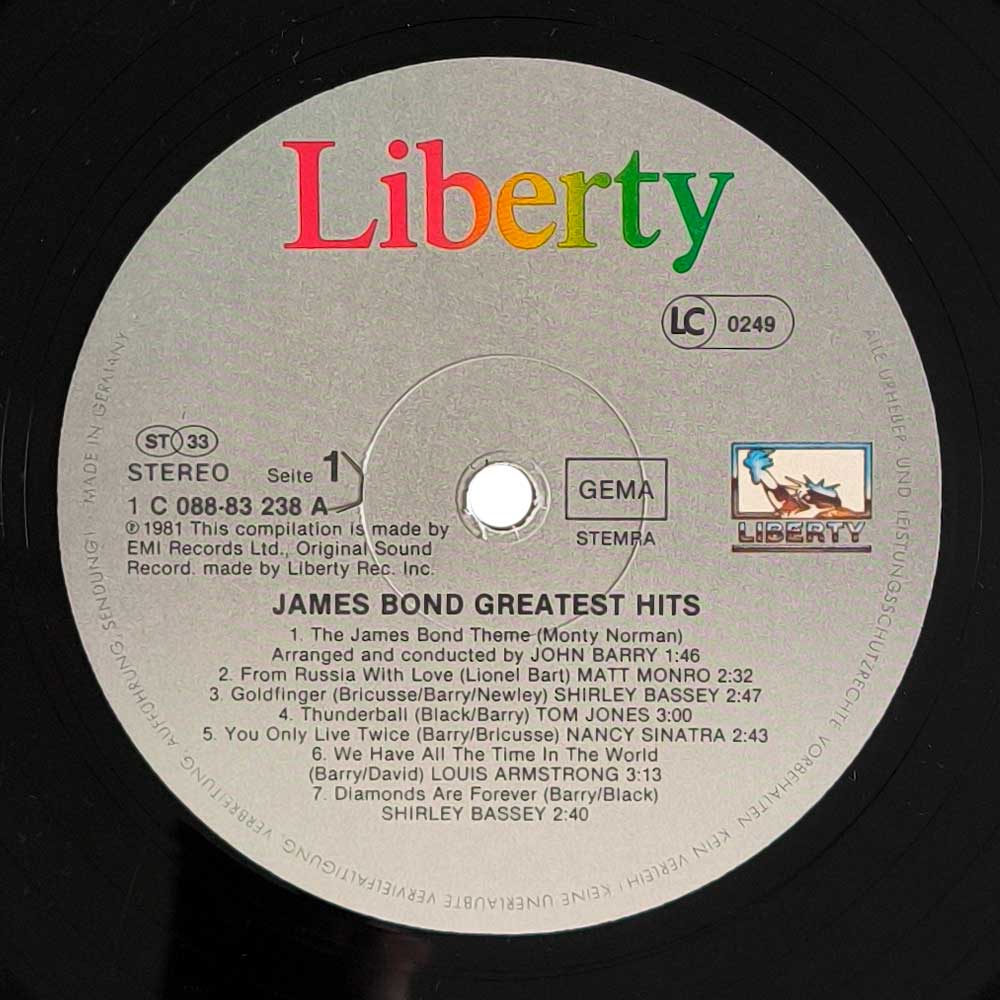 Various - James Bond Greatest Hits (LP)