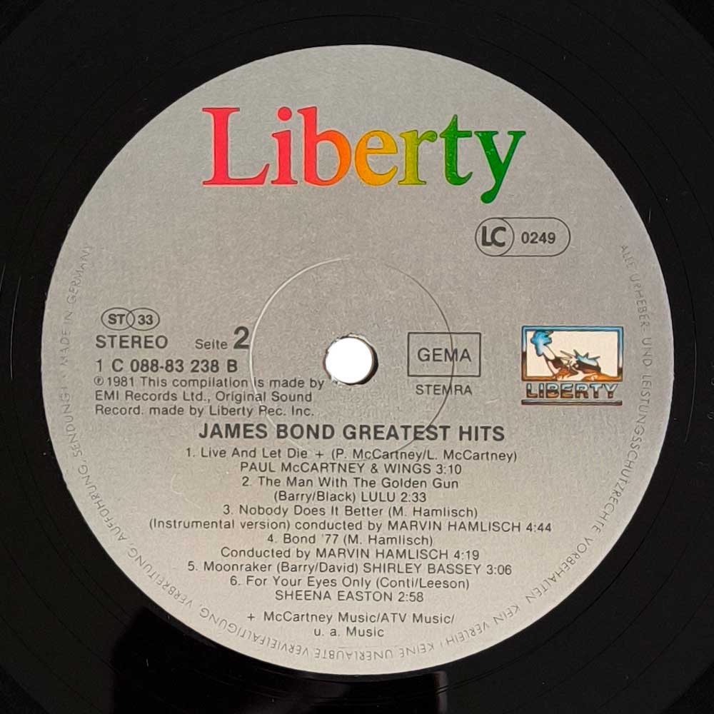 Various - James Bond Greatest Hits (LP)