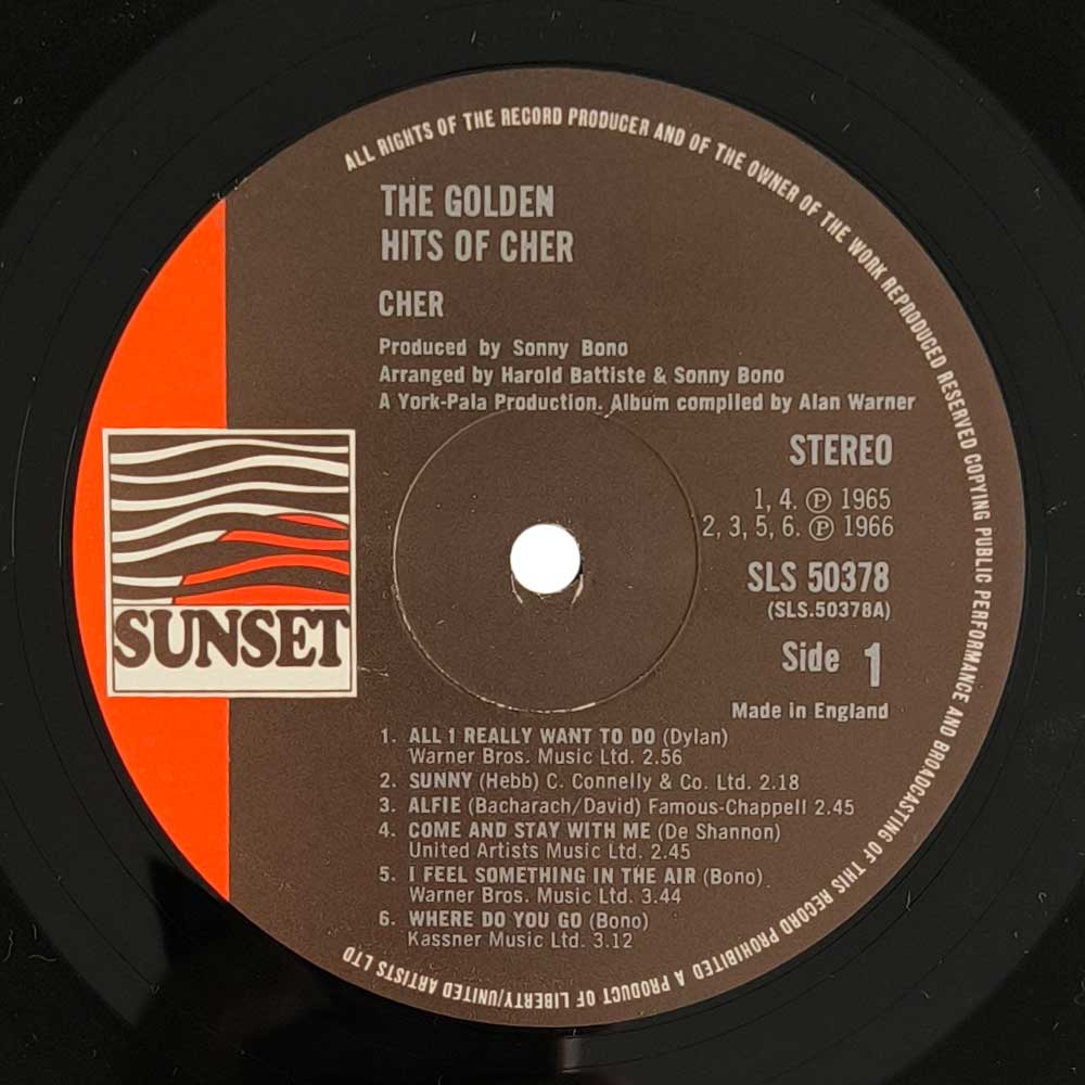 Cher – The Golden Hits Of Cher (LP)