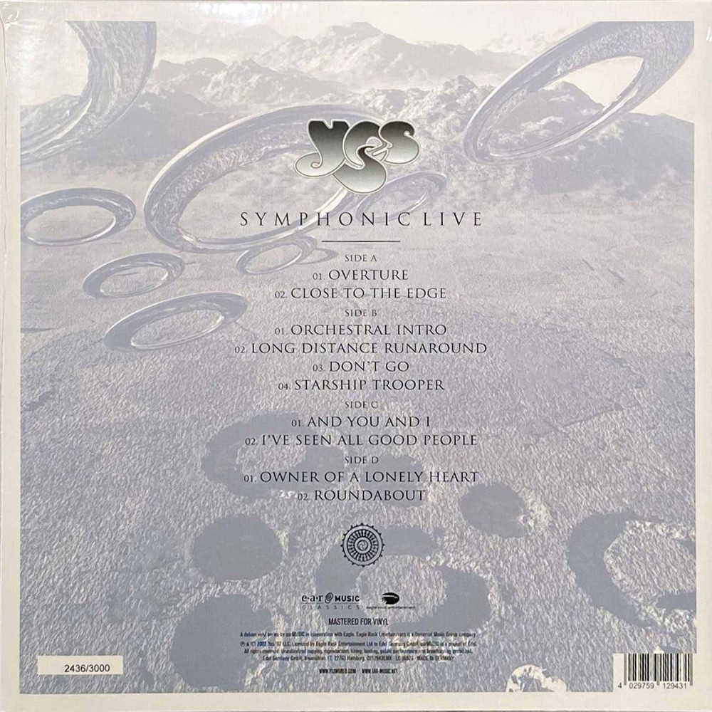 Yes – Symphonic Live | Limited Edition (2LP+CD)