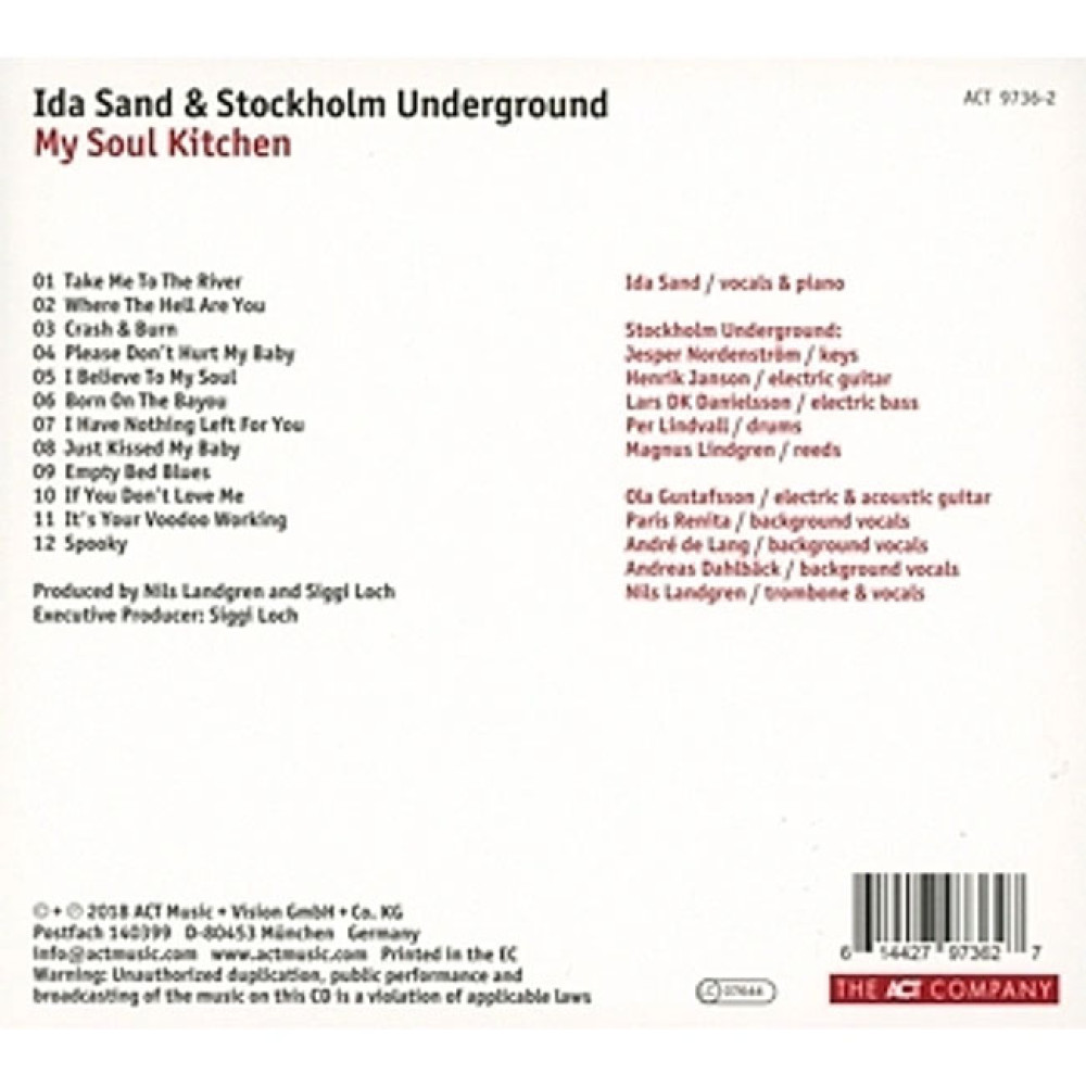 Ida Sand & Stockholm Underground - My Soul Kitchen (CD)