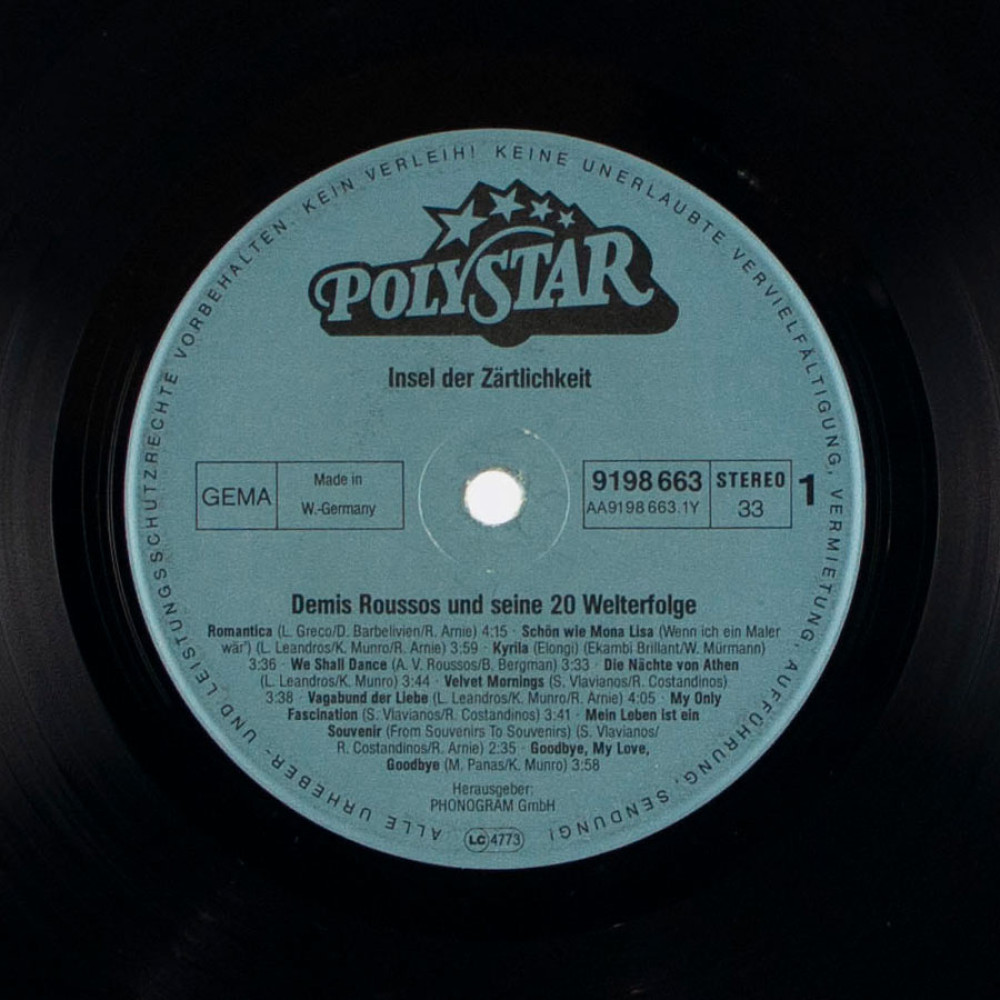 Demis Roussos - Insel Der Zartlichkeit (LP)
