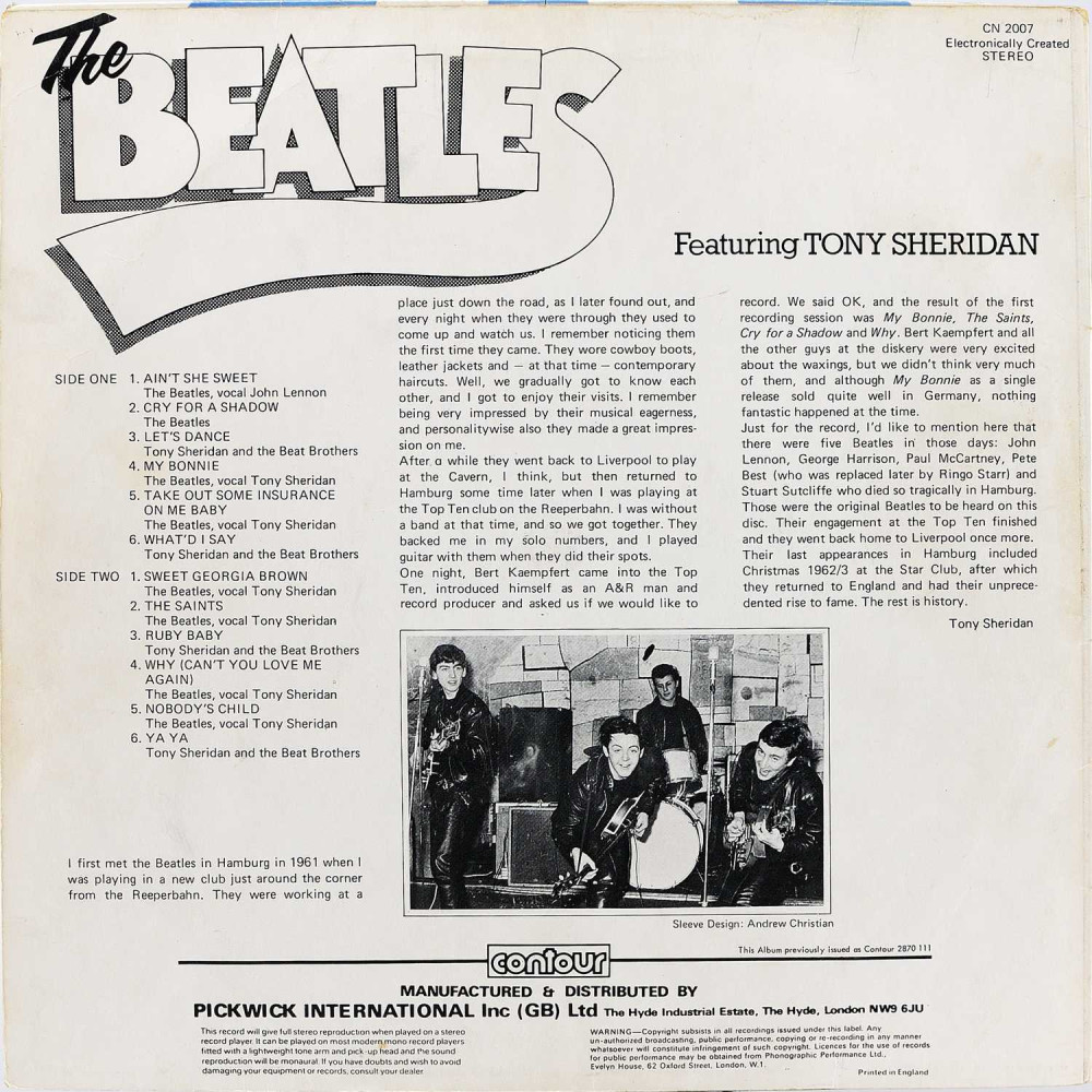 The Beatles - The Beatles Feat. Tony Sheridan (LP)