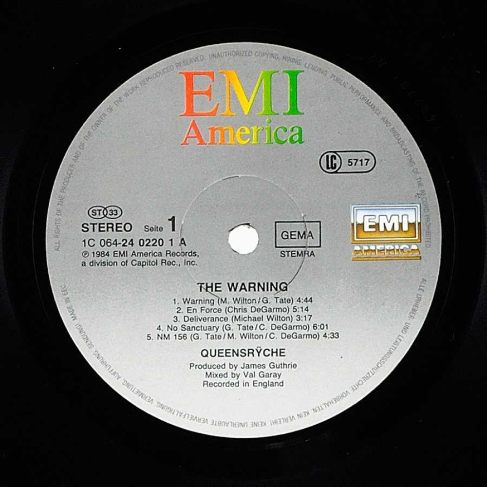 Queensryche - The Warning (1St Press) (LP)