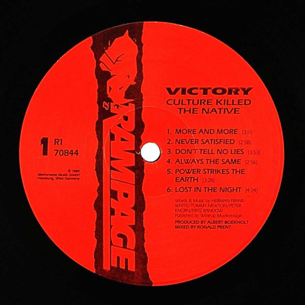 Victory - Culture Killed The Native (LP)