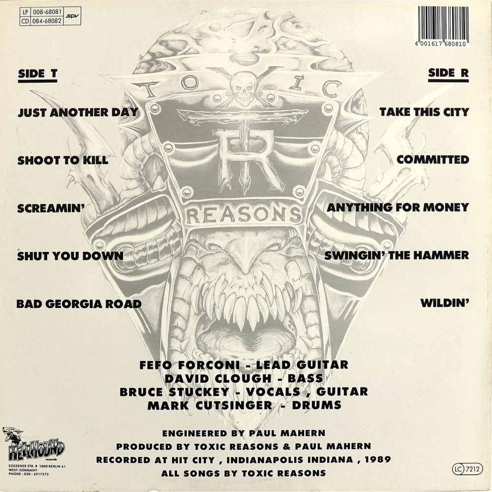 Toxic Reasons - Anything For Money (LP)