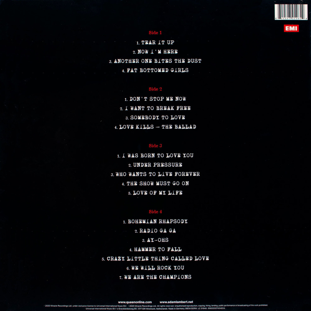 Queen + Adam Lambert - Live Around The World (2 LP)