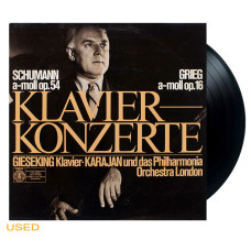 Schumann / Grieg - Gieseking, Karajan, Philharmonia Orchestra London – Klavierkonzerte (LP)