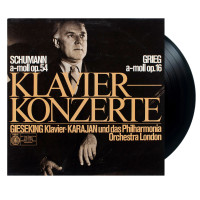 Schumann / Grieg - Gieseking, Karajan, Philharmonia Orchestra London – Klavierkonzerte (LP)