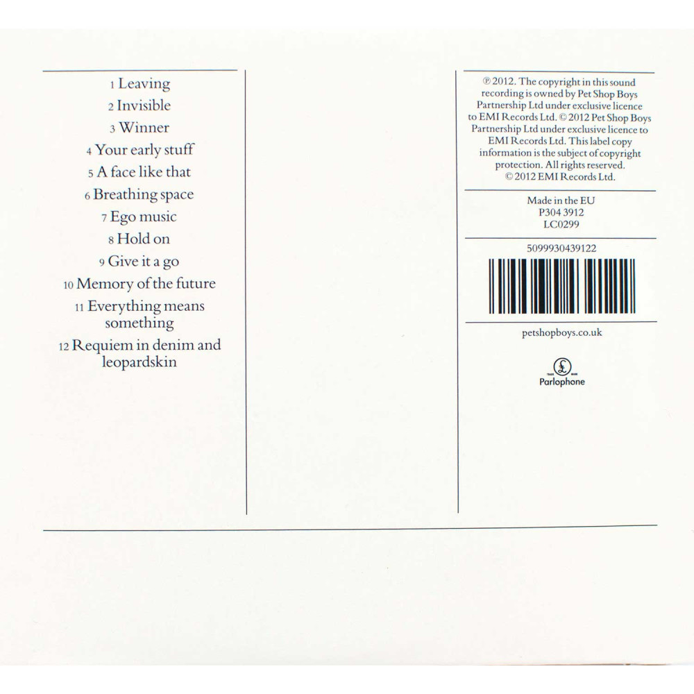Pet Shop Boys, Elysium (CD)