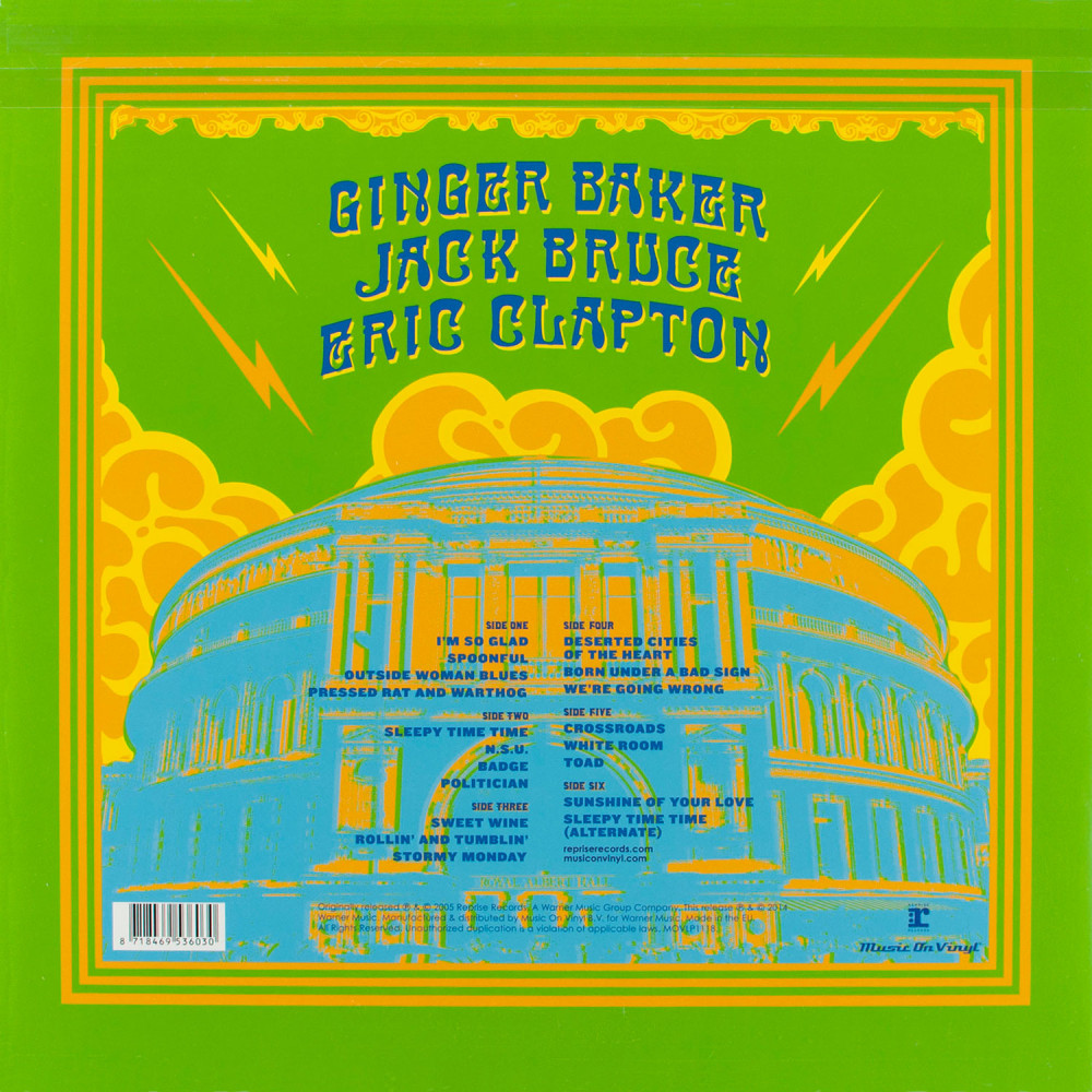 Cream - Royal Albert Hall London May 2-3-5-6 2005 (3 LP)