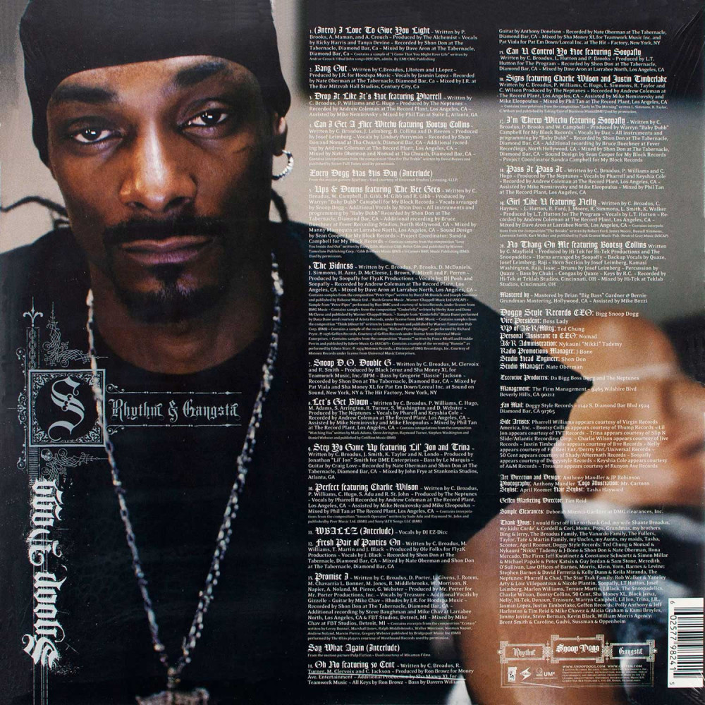 Snoop Dogg - R & G (Rhythm & Gangsta) : The Masterpiece | Limited Edition (2 LP)