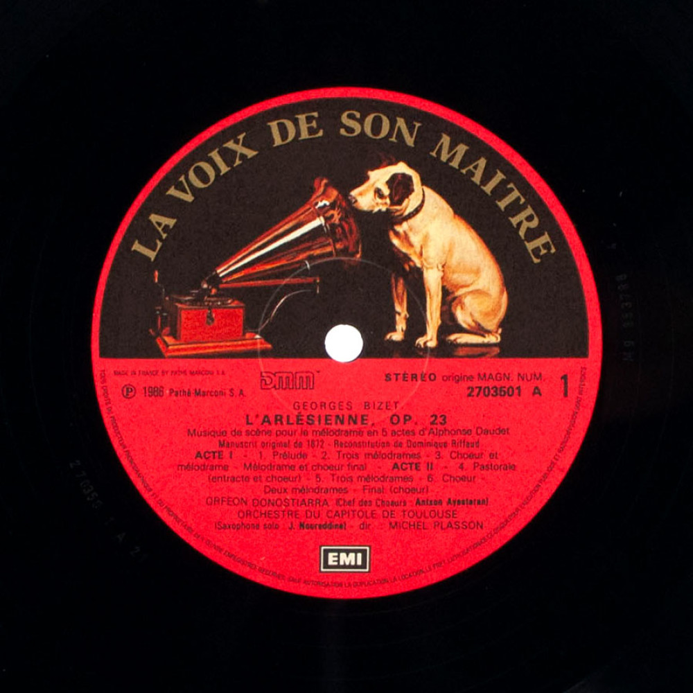 Georges Bizet, Michel Plasson – L'Arlésienne Musique de Scène Intégrale (LP)