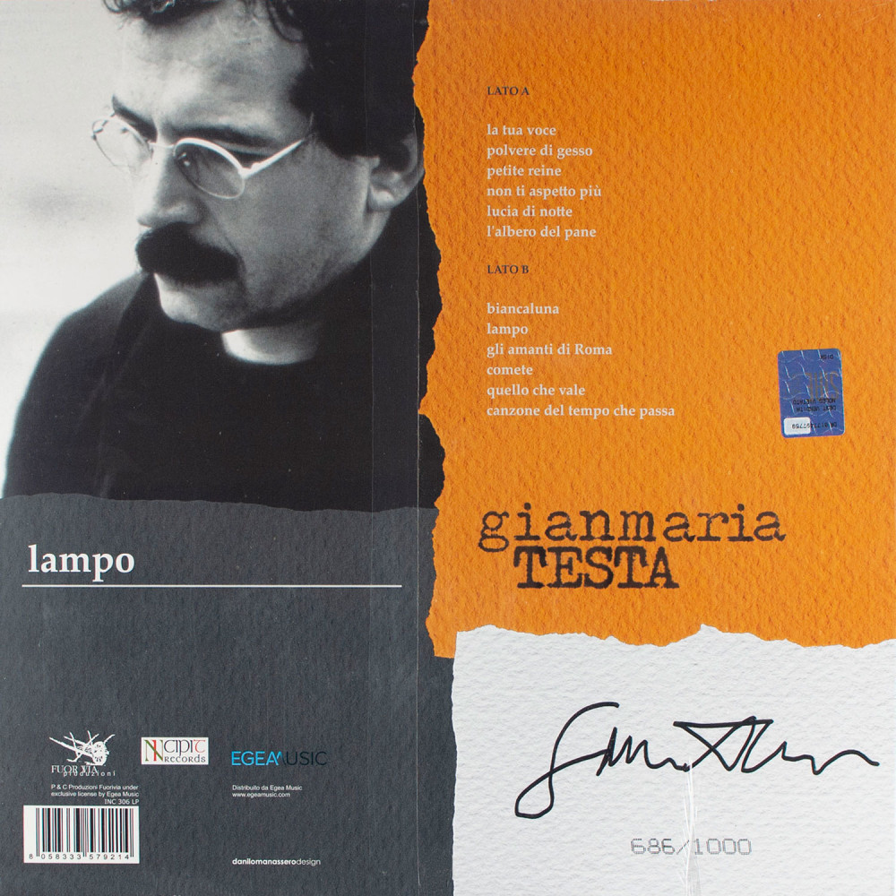 Gianmaria Testa - Lampo | Limited Edition Coloured Vinyl (LP)