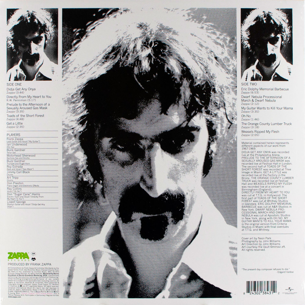 The Mothers of Invention - Weasels Ripped My Flesh (LP)