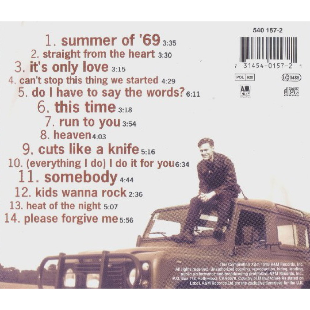 Bryan Adams - So Far So Good (The Best Of) (CD)