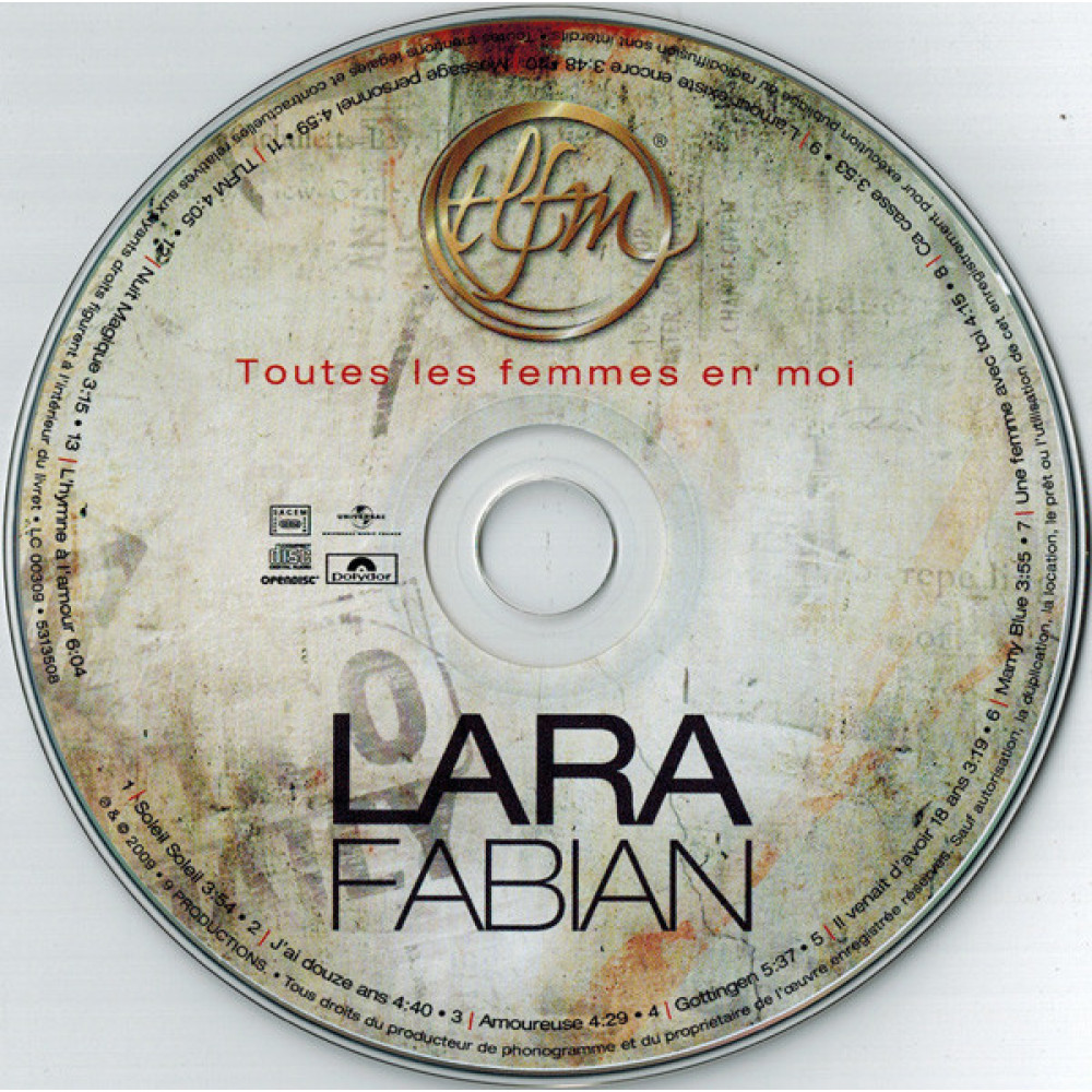 Lara Fabian, Toutes Les Femmes En Moi