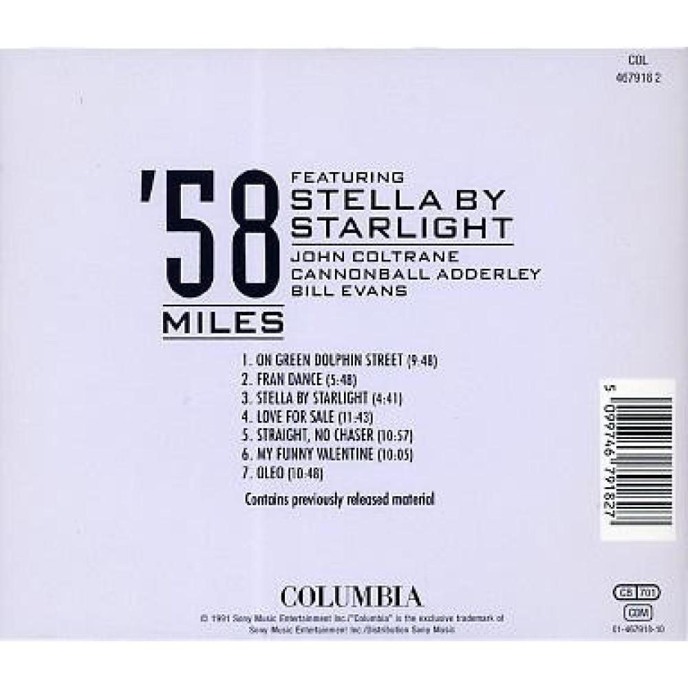 Miles Davis, 58 Sesions Feat. Stella By Starlight