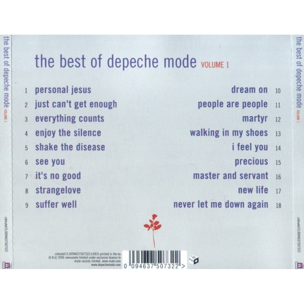 Depeche Mode, The Best Of Volume 1