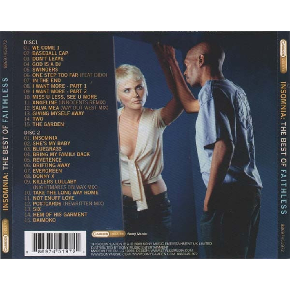 Faithless, Insomnia: The Best Of (2 CD)