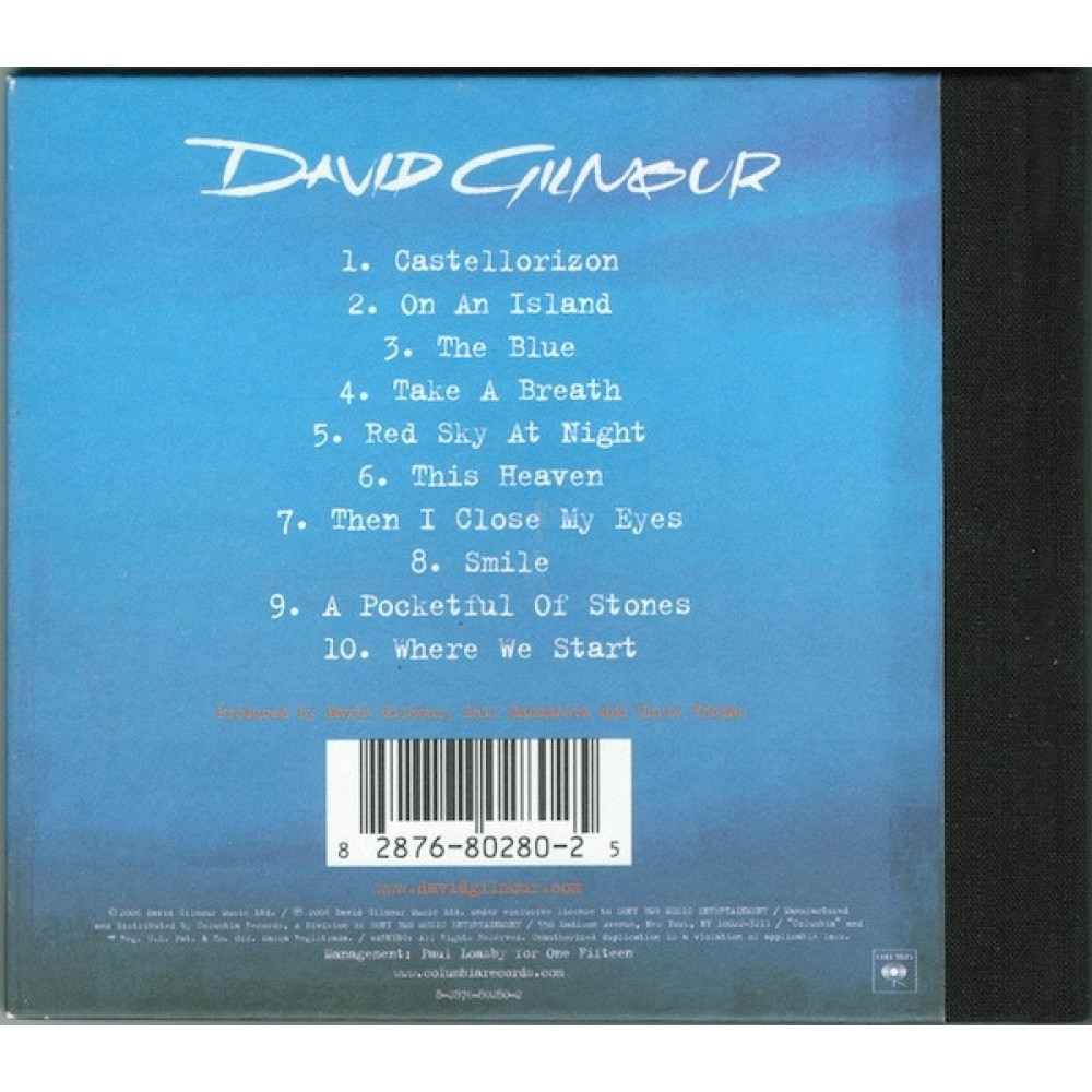 David Gilmour - On An Island (CD)