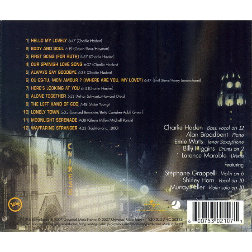 Charlie Haden, The Best Of Quartet West