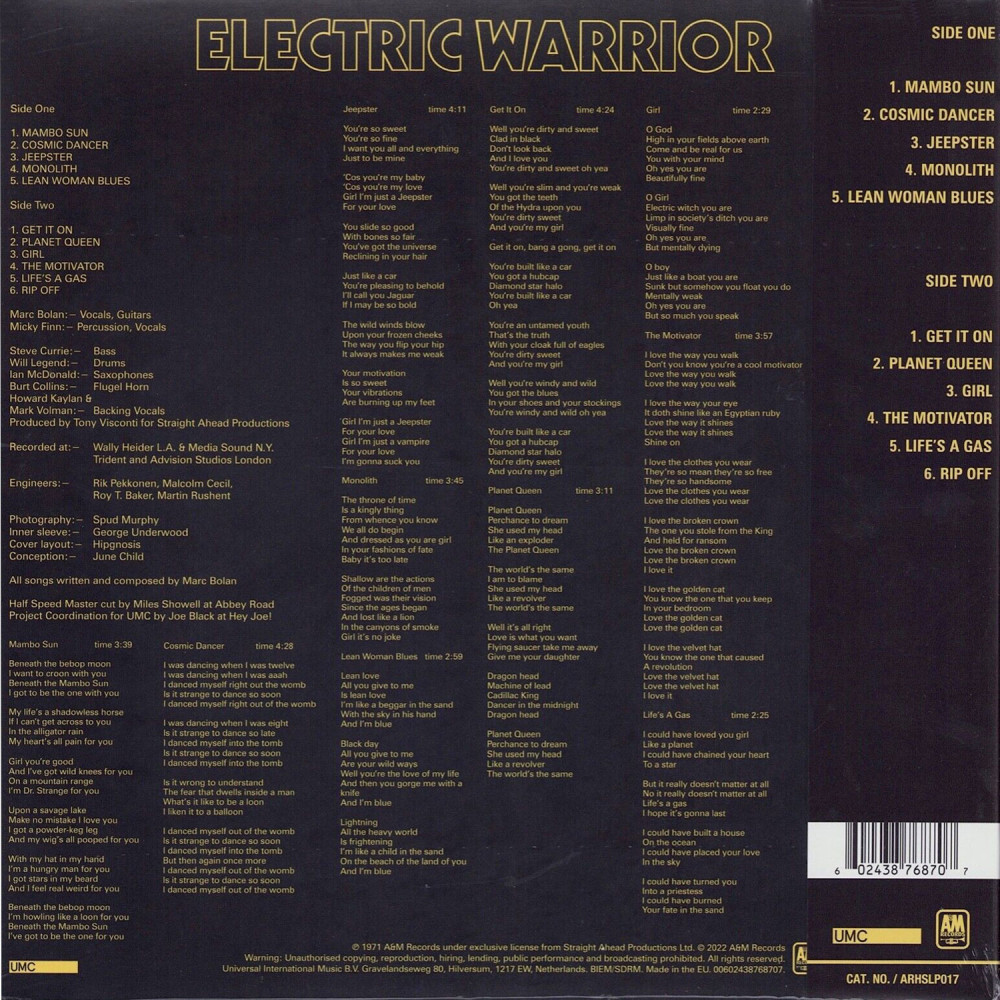 T.Rex - Electric Warrior (LP)