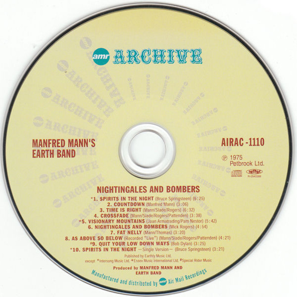 Manfred Mann's Earth Band, Nightingales And Bombers (1975) (Paper Sl)