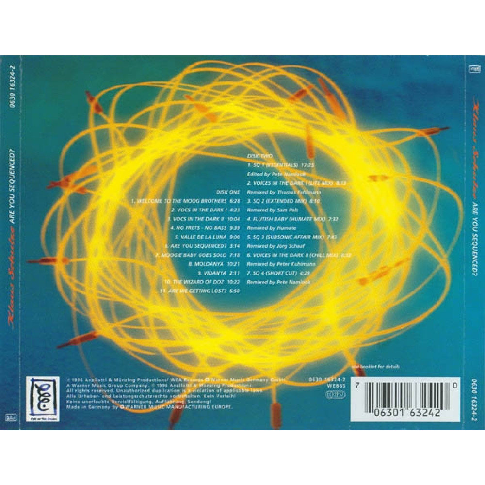 Klaus Schulze, Are You Sequenced? (2CD)
